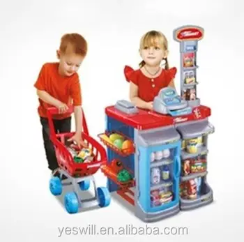 Kids Super Market Shopping Toys Pretend Play Toy Set - Buy Kids