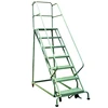 Warehouse mobile supermarket lockable step moveable stairs rolling order pick ladders