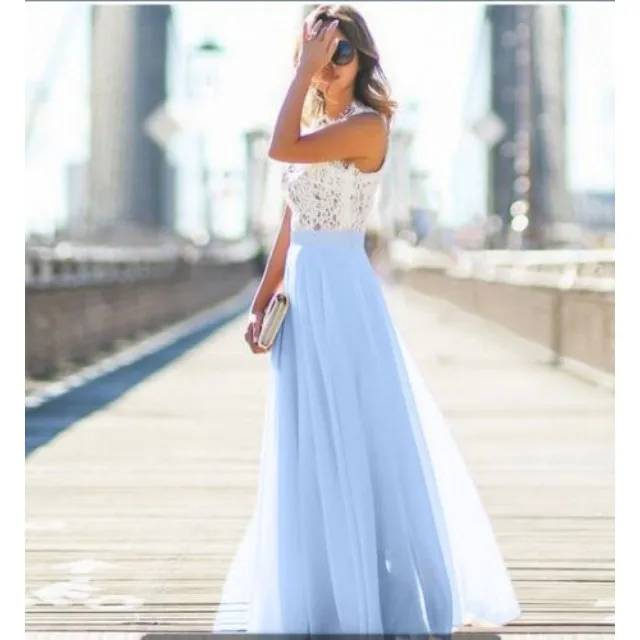 

New Arrival 2019 Spring Evening Party Hollow Out Beach Dress Womens Boho Sleeveless Maxi Dress Party dresses Dropshipping