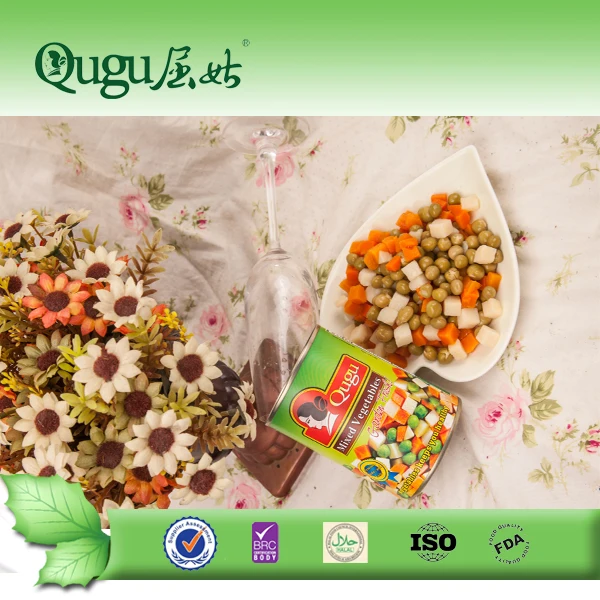 
canned mix vegetables and sweet corn with nutrition 