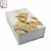 Magnetic flip top single bottle wine box with plastic blister insert