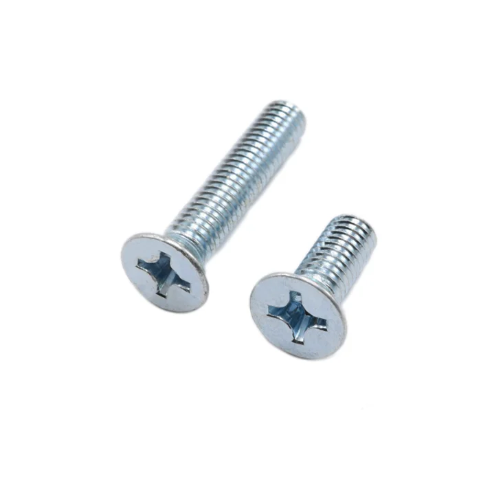 
Phillips cross recessed Countersunk head Machine screw M6 M8 M10 mm standard and customized length 