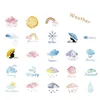 45pcs/box Weather Memo Pad Diary Stickers Pack Posted It Kawaii Planner Scrapbooking Stationery Escolar