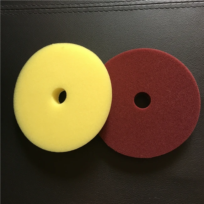 

150mm Car Care Blue and yellow Cutting Sponge Pads, Black blue orange maroon green gray yellow