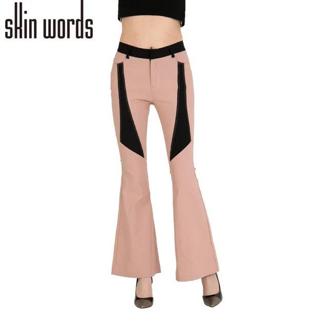Dingao brand wide leg pants ladies loose pants customized fashion bell-bottom flared trousers