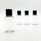 環境にやさしい透明 42 ミリリットルミニ使い捨て空のプラスチック製のシャンプー、バスジェル、ボディローション、コンディショナーボトル