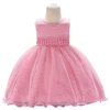 New Clothing Wholesale Fashion Frocks Small Flower Baby Girls Pageant Birthday Party Dress L1859XZ