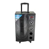 Portable 8 inch karaoke system trolley speakers woofer speakers with led display