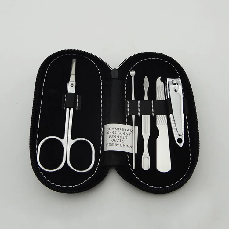 

2019 5 pcs zipper Manicure set Nail scissors set Long-handled nail clippers Nail clipper set