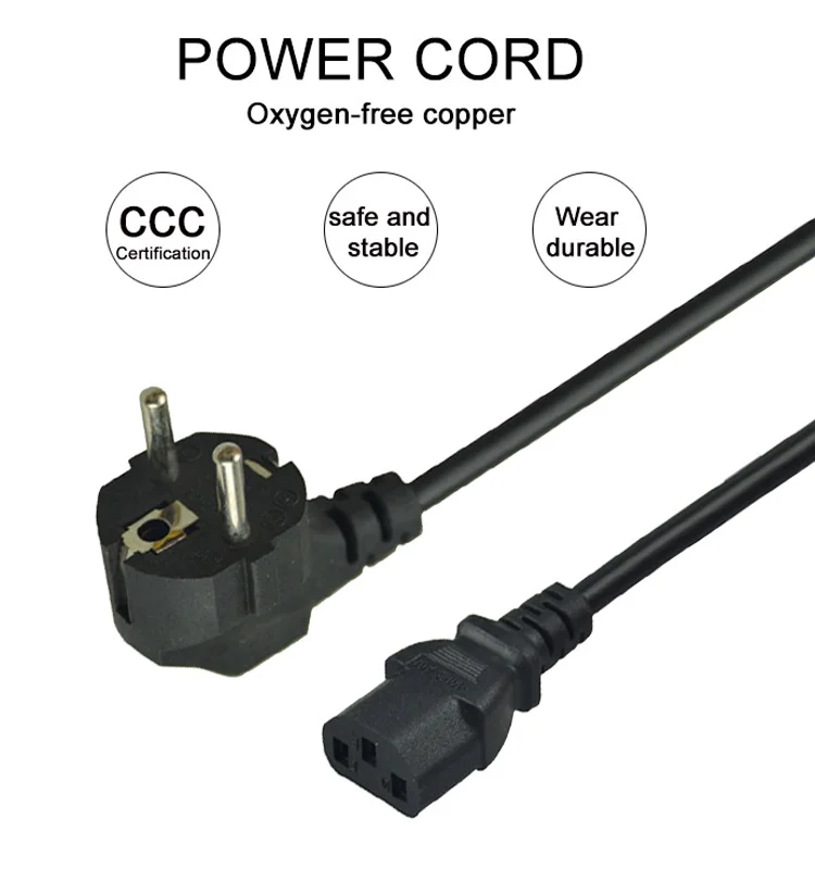 Bulk Heavy Duty Multi Plug Extension Cord/UL Listed Ac Power Cord for