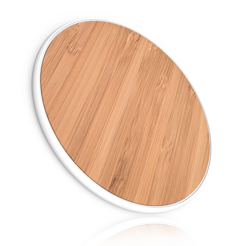 

Bamboo wireless charging pad for samsung iPhone qi charger wireless charger