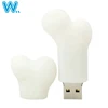 Cartoon pvc bone usb flash drive 32gb 64gb 3.0 U disk real capacity usb flash memory with your customized logo