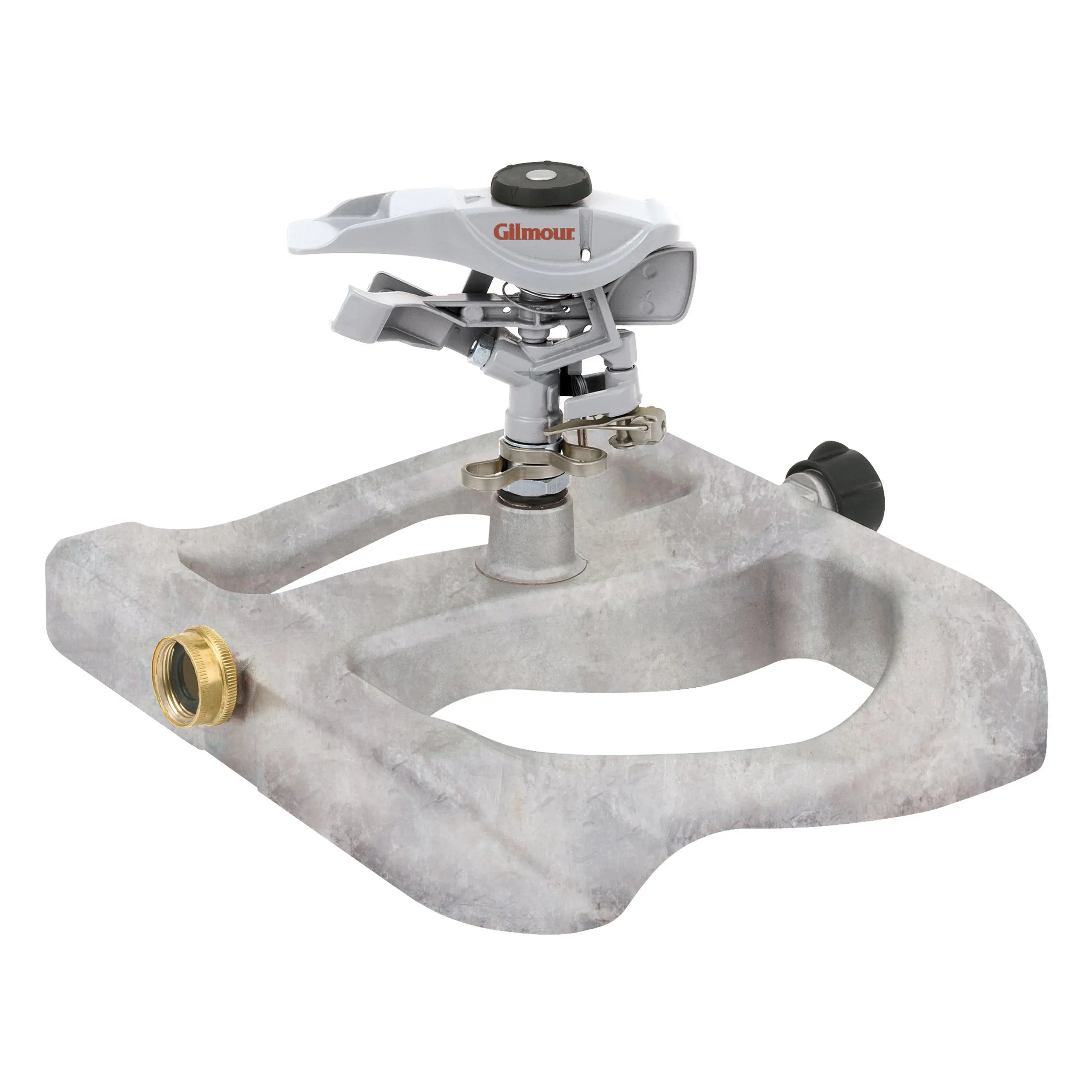 Gilmour Metal Head Impulse Sprinkler on Metal Sled Base 167SMB