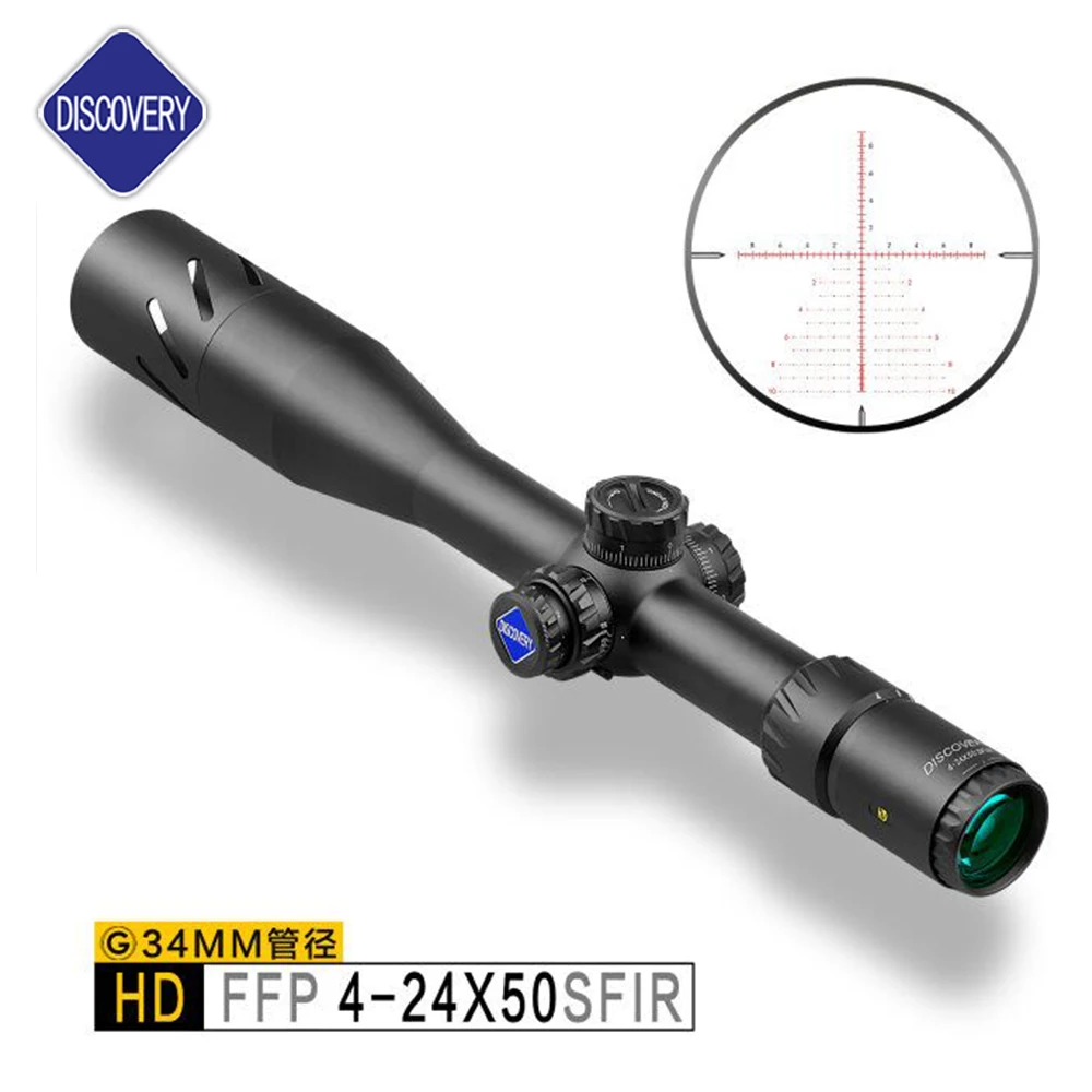 

Discovery HD 4-24X50SFIR Hunting Air Gun Weapons First Focal Plane Reticle with Zero Stop