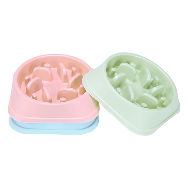Wholesale Plastic Slow Feeder Dog Bowl