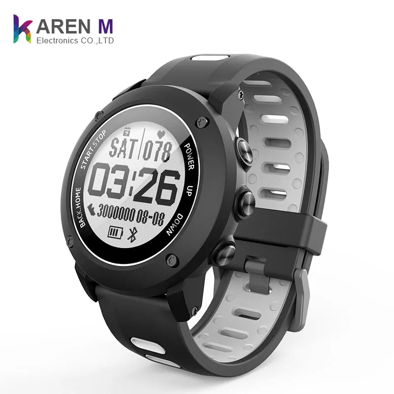 GPS+BDS+GLONASS  Outdoor Sport Smart Watch Heart Rate Fitness Tracker bracelet  IP68 Waterproof  Smartwatch UW90  for Swimming