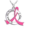 It Came. We Fought. I Won. Newest Cancer Survivor Necklace With Stainless Steel Chain pink ribbon necklace
