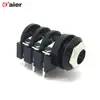 PCB Panel Mount 1/4" 6.35mm Female Stereo 6 Pin 6.3MM Jack