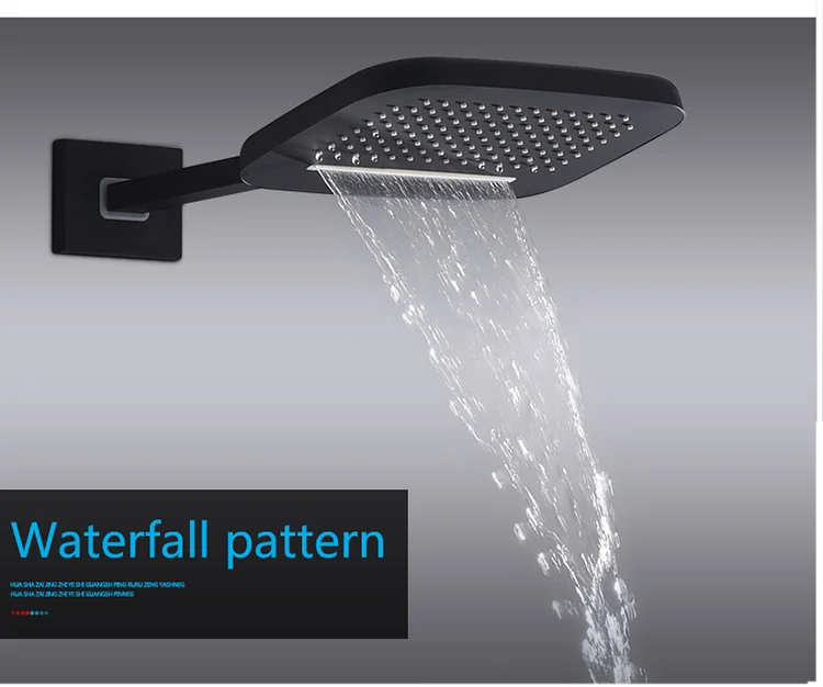 wall mounted rainfall mode shower sets