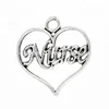 Simple Design Antique Silver Pendants Design Heart Nurse Letters Pendants Nurse Gift Custom Made Message Heart Jewelry Accessory