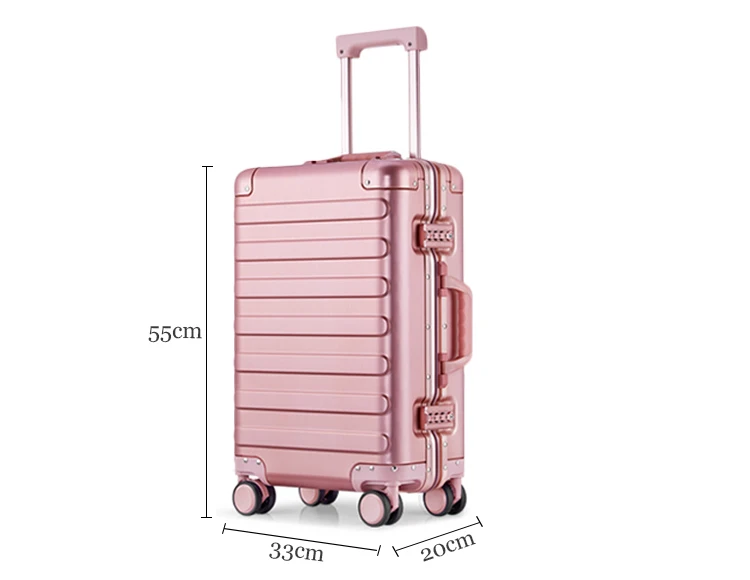 High Quality Luggage Trolley Suitcase Waterproof 20 22 Inch Aluminium ...