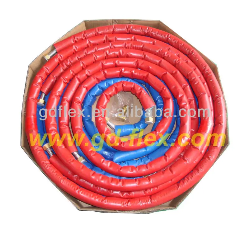 
colorful jacketing DN16 single flexilbe pre insulated solar hose 