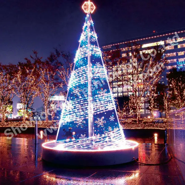 outdoor christmas tree with led lights