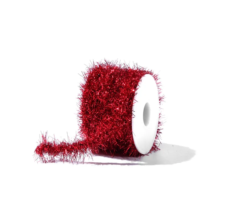 Wholesale Christmas Wired Tinsel Garland Shiny Decorative Tinsel
