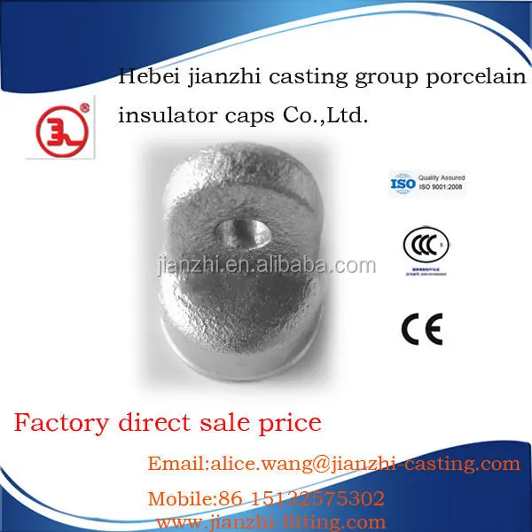 
metal end fitting for long rod electric ceramic insulator 