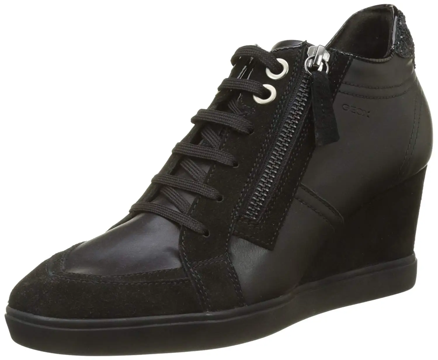 Buy Geox Illusion Womens Leather Wedge Boots / sneakers