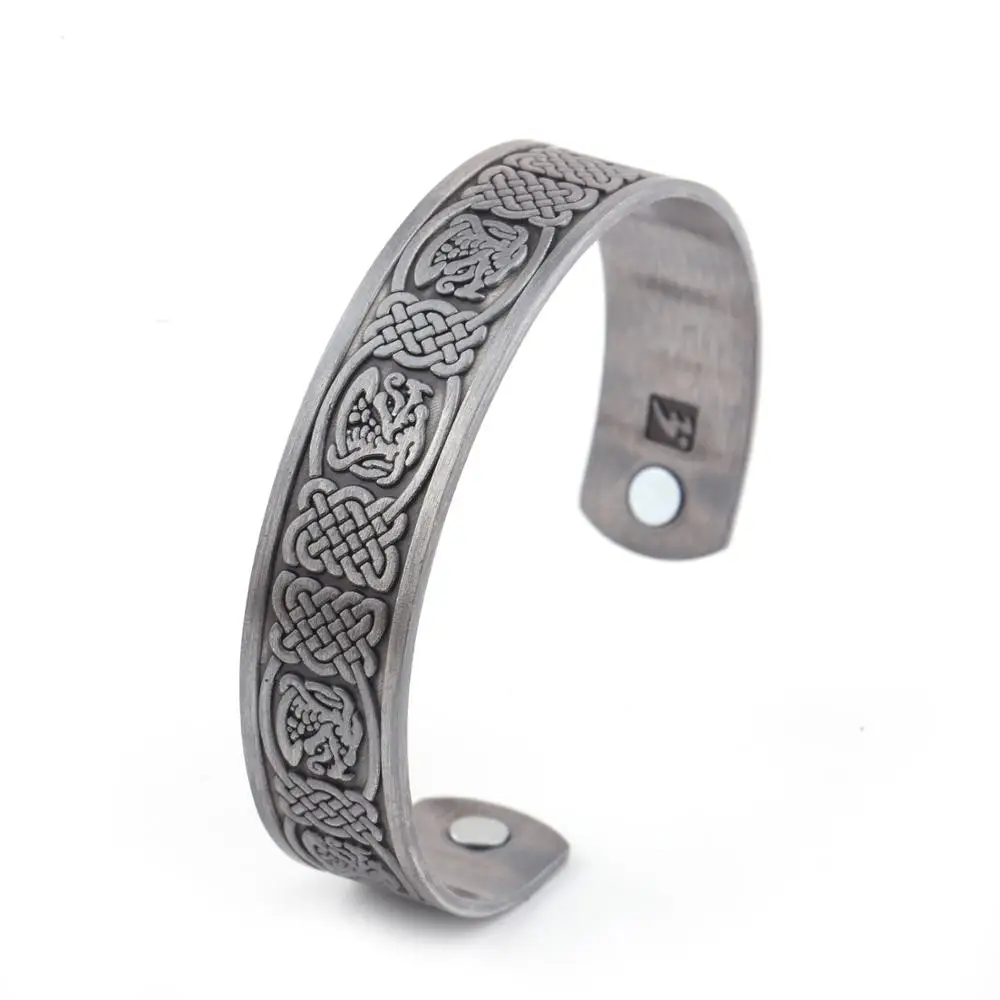 

2018 New Magnet Material Metal Bracelet Men Jewelry, Antique silver
