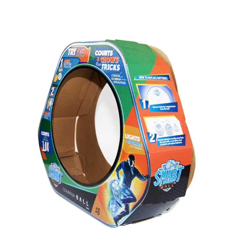 Custom Printed Packaging Corrugated Paper Football Shaped Toy Box Buy