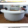 Circular shape modern finish solid surface/artificial marble semi circle bar