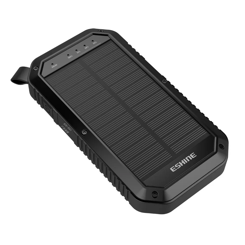 

Portable Wireless QI 10000mah Solar PowerBank 2019