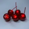 Wholesale OEM price party gift cherry shape plastic flashing LED ice cube