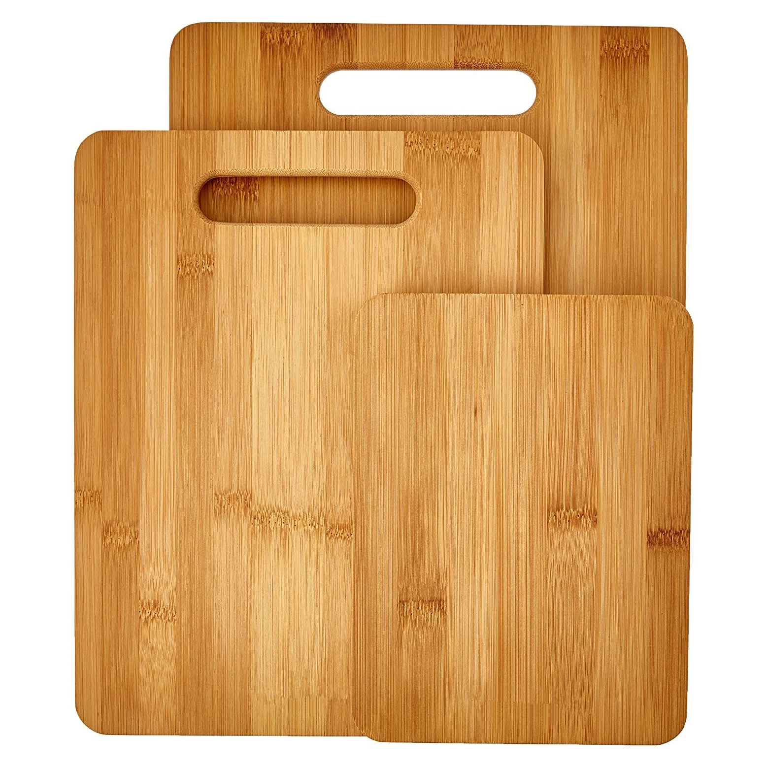 

Wholesale natural Bamboo 3-Piece Bamboo Cutting Board Set, Carbonized color