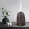 Factory Direct Supply Electric Ultrasonic Wood Grain Table Lamp Difuser Ultrasonic Aroma Diffuser