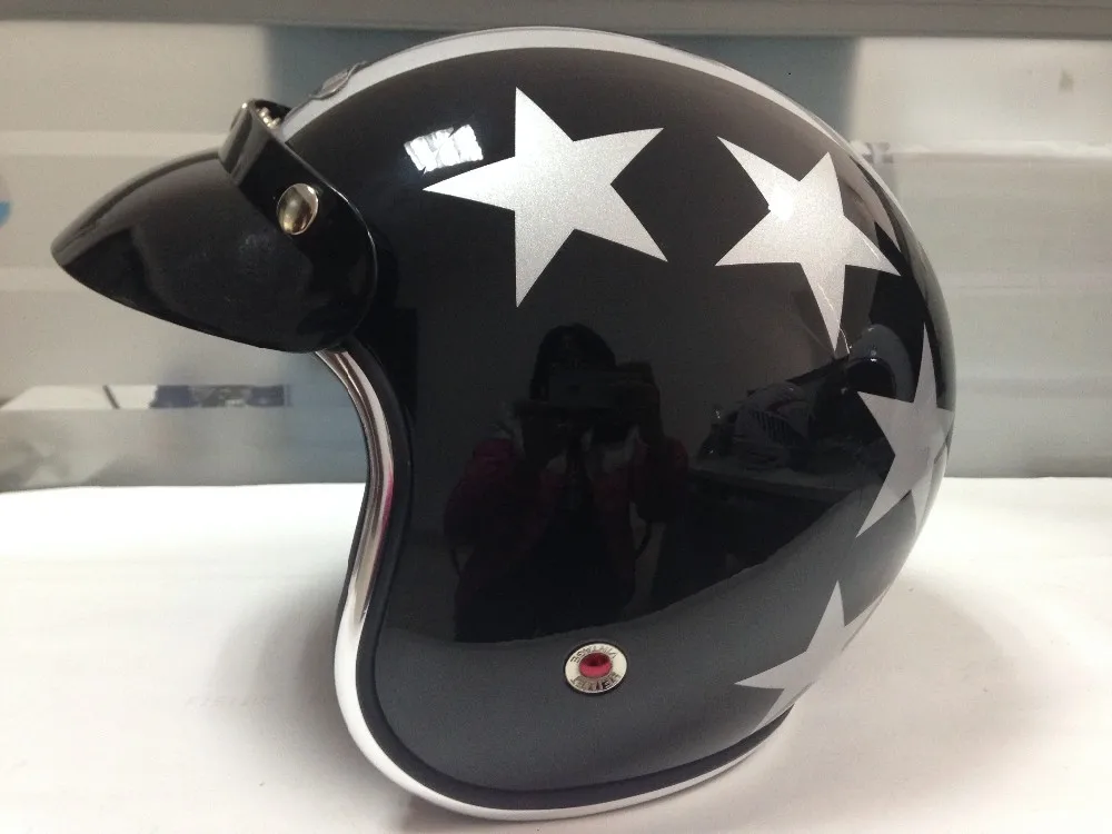 Helmet Motorcycle Dot Approved Classic Design Open Face Helmet Jet
