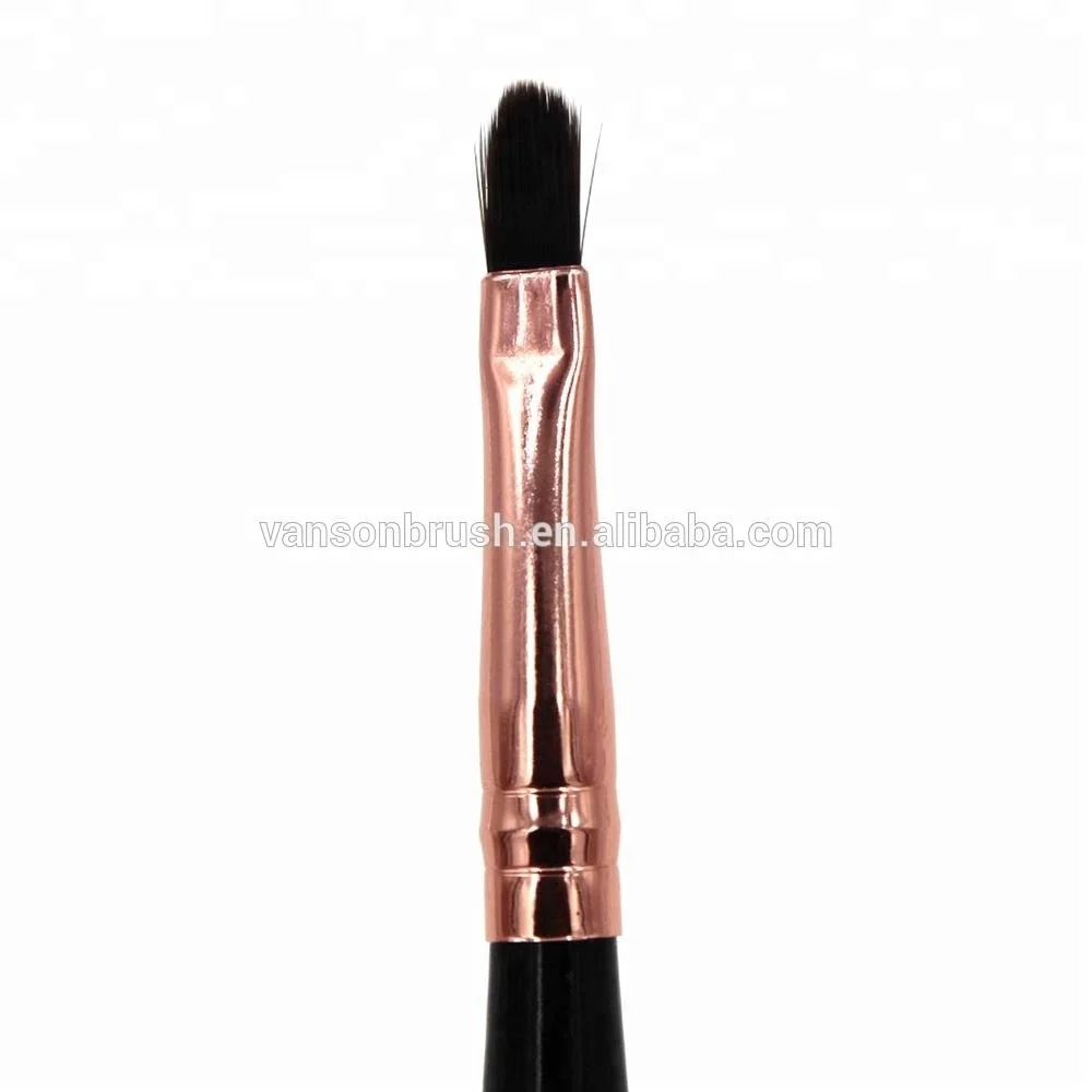 
Face Use and Angular Brush Style Hot Selling Vanson Makeup Tool Rose Gold Color Retractable Lip Makeup Brush 