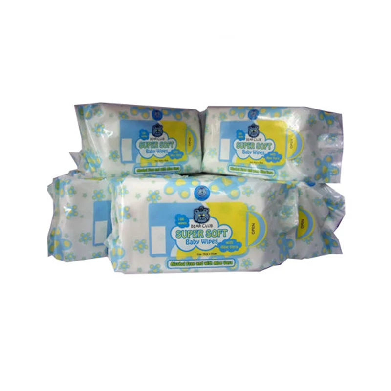 
High Quality Competitive Baby Wet Wipe With Aloe Vera And Vitamin E Manufacturer from China 