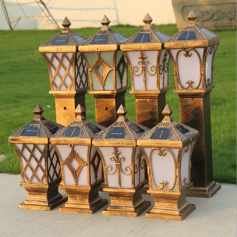 Solar Lawn Lights Landscape Garden Outdoor Fishing Net Column Grass Lights Residential Villa Park Small Street Lights