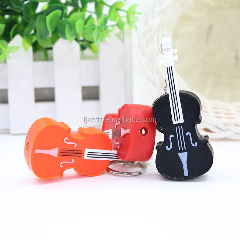 Keychain Manufacturer Violin Sound Keychain Led Flashlight Buy Voilin