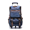 Large capacity removable 6 wheels teens school trolley bags backpack for climbing stairs
