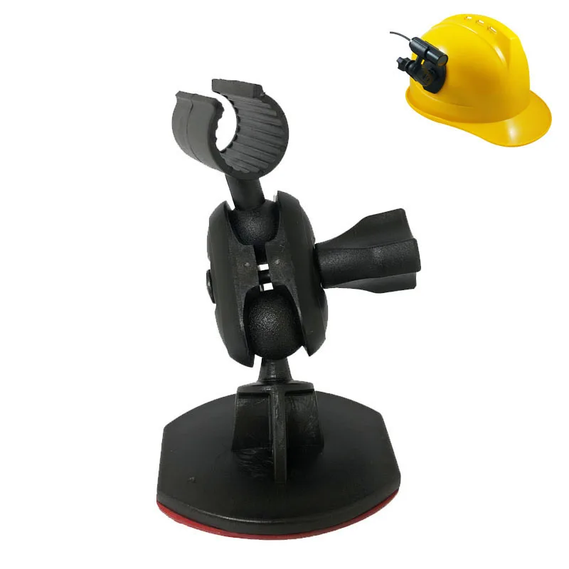 

New Arrival 2019 Amazon Reliable Adhesive Safety Hard Hat Flashlight Bullet Camera Mounts Torch Holder for Curved Surfaces, Black