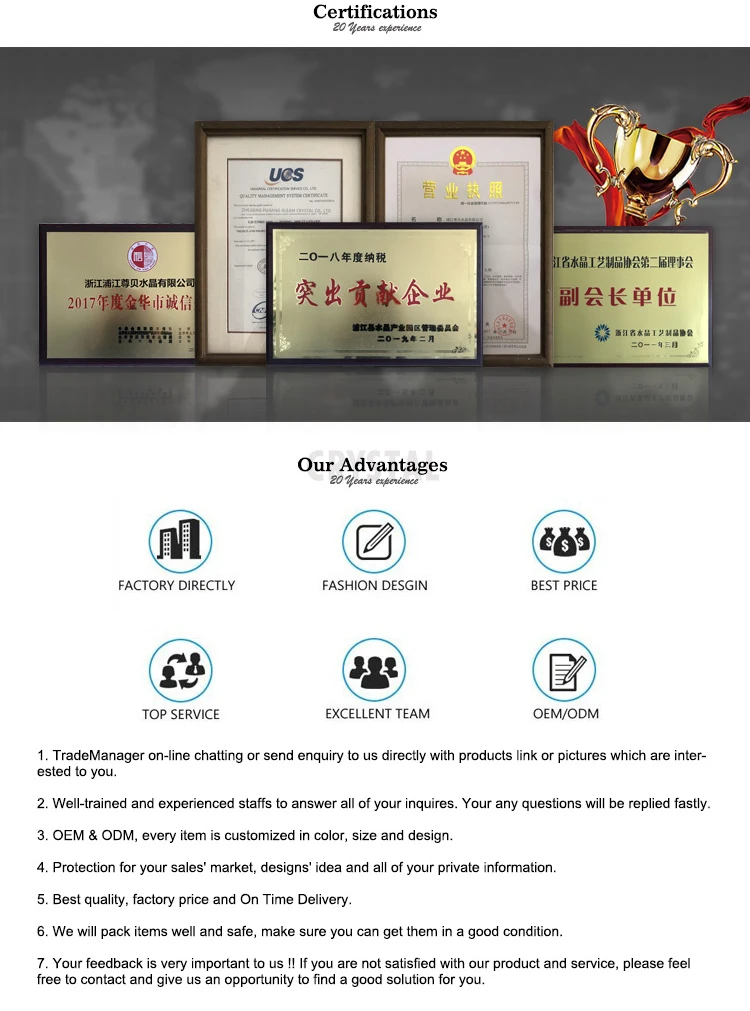 Blue Decorative K9 Crystal Glass Diamond For Lovers Gift Crystal Glass