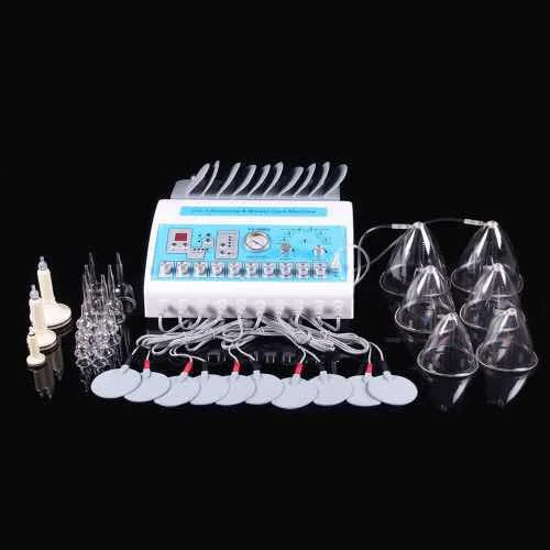 

Frequency Conversion Microcurrent Muscle Stimulation Vacuum Therapy Breast Enlargement Machine, White or customozied