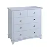 BSCI Certificated Factory White Wood Drawer Cabinet