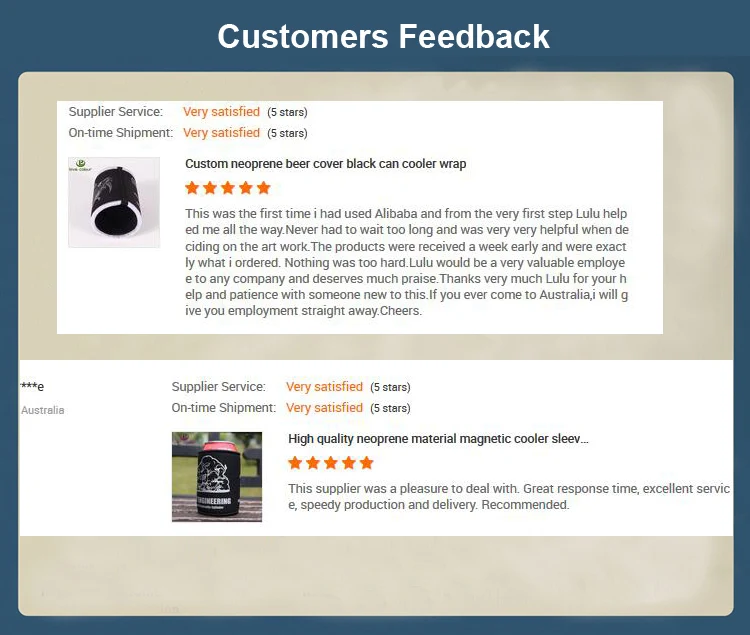 Coolers feedback