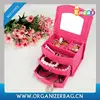 Encai New Product Suede Mirrored Jewelry Display Boxes Vintage Multi Drawer Jewelry Box Wholesale Stocked