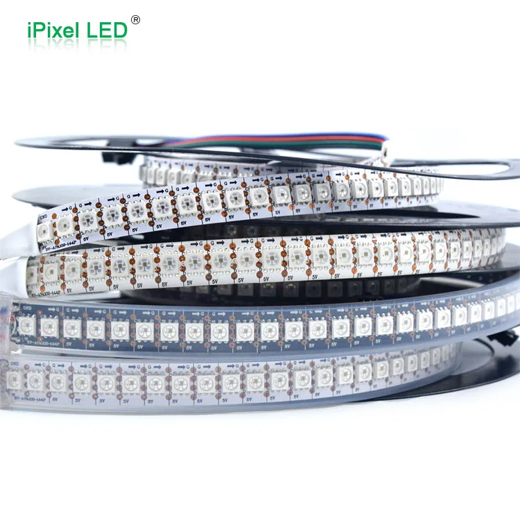 RGB 5050 led rope light  144 leds IP67 apa 102 addressable rgb led strip light